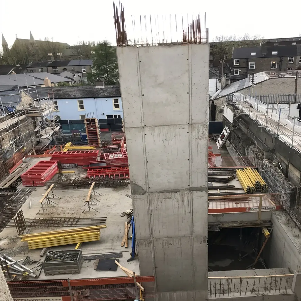 Construction site and structural works