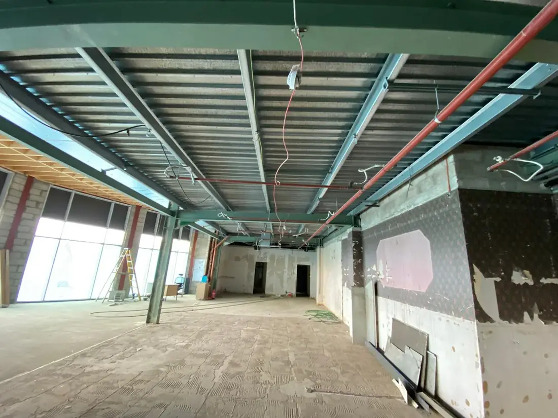Rushmere project interior under construction